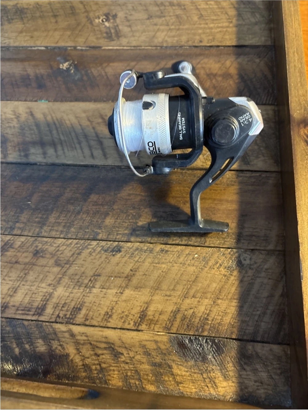 Zeno Spinning Reel in Black and Silver - Lightweight Fishing Reel